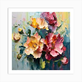 Close-Up Beauty (focuses on the detailed brushwork) Art Print