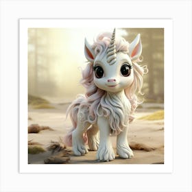 Little Unicorn 42 Art Print