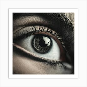 Close Up Of A Woman'S Eye 11 Art Print