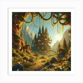 Bloom-filled valley 2 Art Print