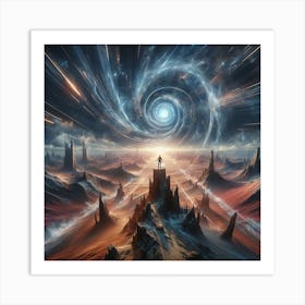 Space Landscape Art Print