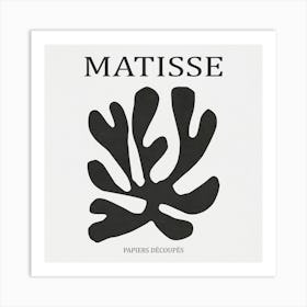 BlackLeaf 02- Matisse Art Print