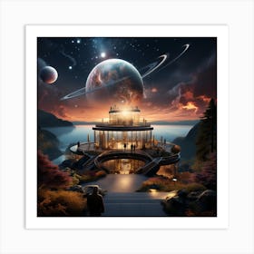 Saturn Planet Art Print