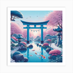 Japanese Garden 11 Art Print