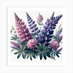 Lupines 1 Art Print