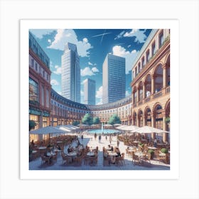 The City Square Piazza Art Print