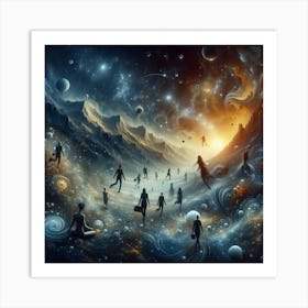 Psychedelic Landscape Art Print