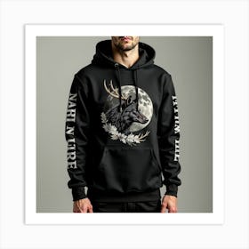 Wolf Hoodie Art Print