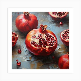 Pomegranate fruit 3 Art Print