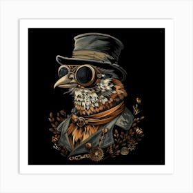 Steampunk Bird 12 Art Print