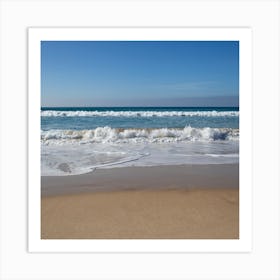 Waves coming in at Tarifa Art Print