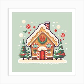 Gingerbread House 12 Art Print