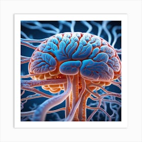 Brain And Nerves 15 Art Print