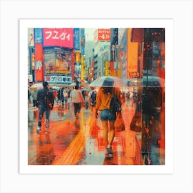 Tokyo Cityscape Art Print