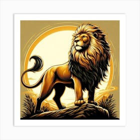 Lion Art 2 Art Print