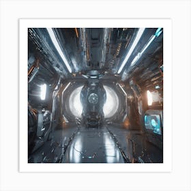 Futuristic Spaceship 66 Art Print