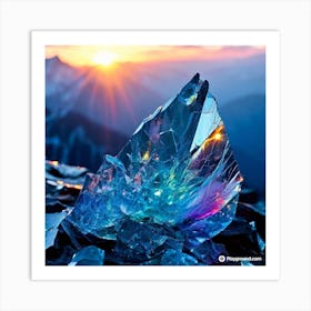 Rainbow Crystal Art Print