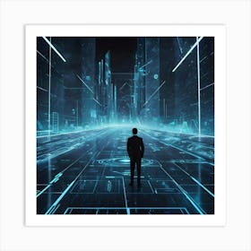 Futuristic City 18 Art Print