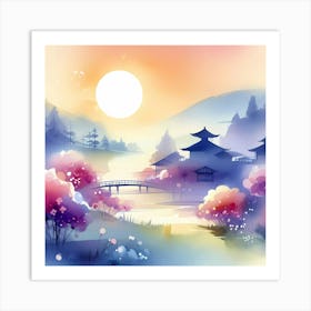 Japanese Landscape 2 Art Print