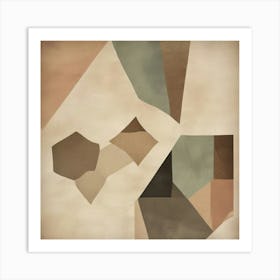 Abstract Geometric Shapes 1 Art Print