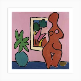Matisse Cutout Pink Art print 6 Art Print