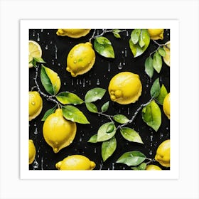 Lemon art 1 Art Print