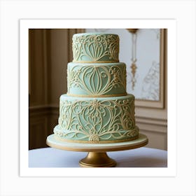 Deco Wedding Cake 1 Art Print