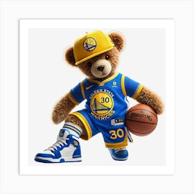 Golden State Warriors Teddy Bear Affiche