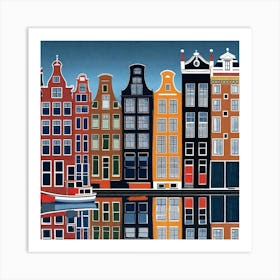 Amsterdam Cityscape 11 Art Print