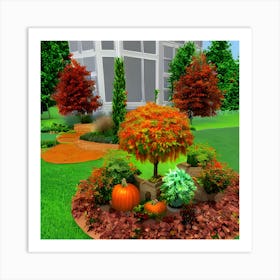 Autumn Garden 3 Art Print