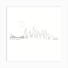 New York Skyline Art Print