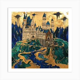 Harry Potter Castle Art Print