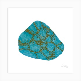 Turquoise Stone Art Print