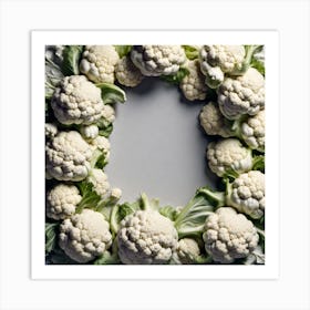 Cauliflower Wreath 1 Art Print