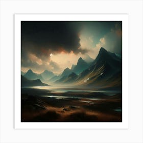 Landscape - Landscape Stock Videos & Royalty-Free Footage 4 Art Print