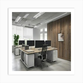 Office Space Design Art Print