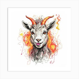 Goat! 10 Art Print