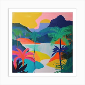 Abstract Travel Collection Solomon Islands 3 Art Print