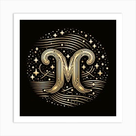 A Zodiac symbol, Virgo Art Print