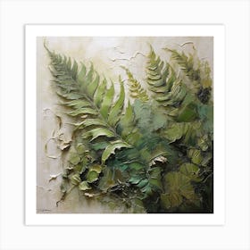 Green fern 2 Art Print