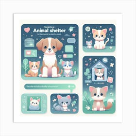 Animal Shelter 1 Art Print