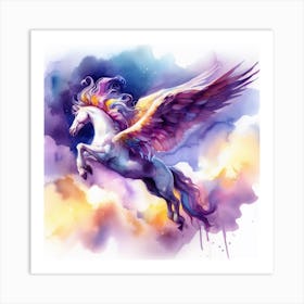 Unicorn In The Sky Art Print