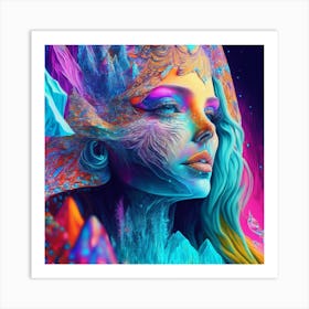 Psychedelic Women Art Print