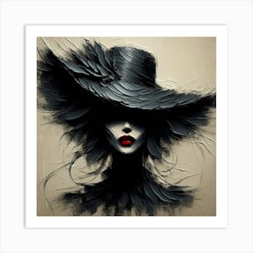 A mysterious woman 6 Art Print