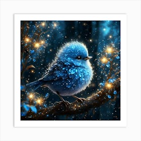 Blue Bird Art Print