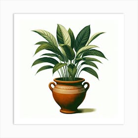 Fern In A Pot Art Print