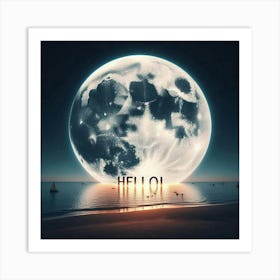 Full moon Art Print