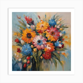 Flowers In A Vase 2 Art Print