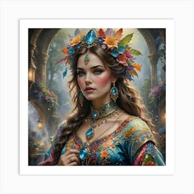 Portrait of a woman Art Print