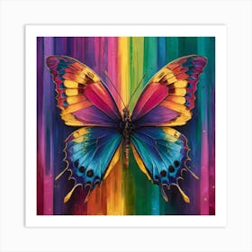 Digital Butterfly Art Print